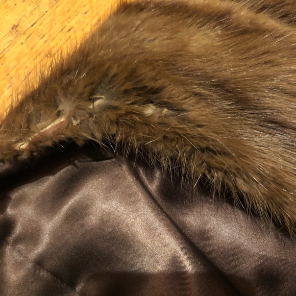 VINTAGE 1950’s 60’s MINK CAPALET CAPE - Picture 5 of 6